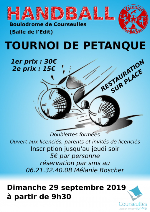Tournoi de Pétanque 29 septembre 2019